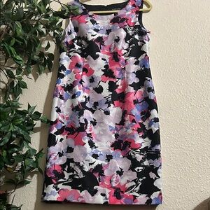 Evan Picone Vibrant Floral Mini Dress